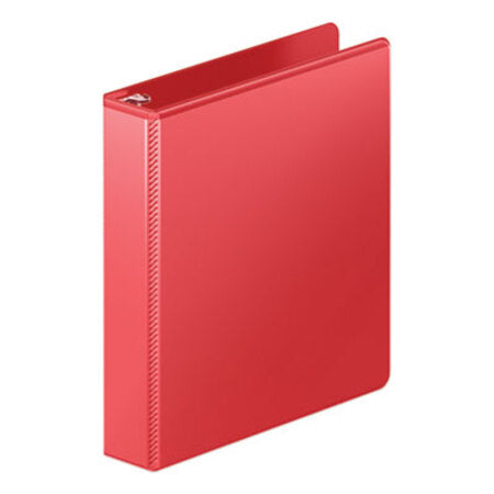 Wilson Jones® Heavy-Duty Round Ring View Binder with Extra-Durable Hinge, 3 Rings, 1.5" Capacity, 11 x 8.5, Red