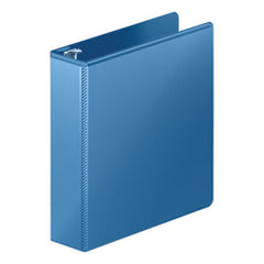 Wilson Jones® Heavy-Duty Round Ring View Binder with Extra-Durable Hinge, 3 Rings, 2" Capacity, 11 x 8.5, PC Blue