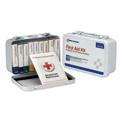 First Aid Only™ Unitized First Aid Kit for 10 People, 64-Pieces, OSHA/ANSI, Metal Case