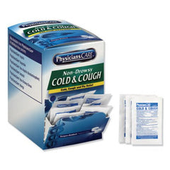 PhysiciansCare® Cold and Cough Congestion Medication, Two-Pack, 50 Packs/Box