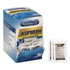 PhysiciansCare® Aspirin Medication, Two-Pack, 50 Packs/Box