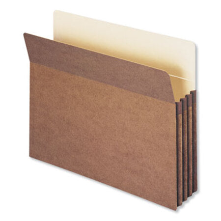 Smead® Redrope Drop Front File Pockets, 3.5" Expansion, Letter Size, Redrope, 50/Box