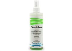 DermaRite Industries Rinse-Free Shampoo and Body Wash Clean & Free® 7.5 oz. Pump Bottle Scented