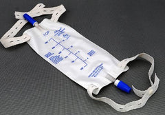 Amsino International Urinary Drain Bag AMSure® Anti-Reflux Valve / Twist Drain Valve Sterile Fluid Path 900 mL Vinyl