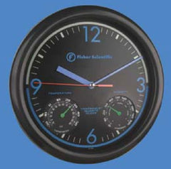 PANTek Technologies LLC Wall Mount Clock / Hygrometer / Thermometer Fisherbrand™ Traceable® 10 Inch 12 Hour, -20 to +55°C and -4 to +131°F, 0 - 100% Analog Display Battery Powered