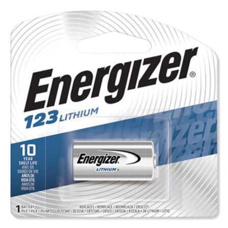 Energizer® 123 Lithium Photo Battery, 3V