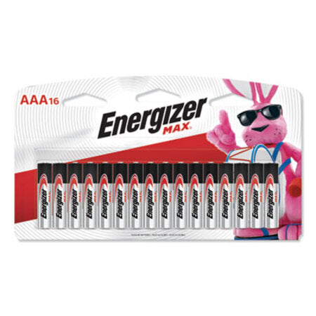 Energizer® MAX Alkaline AAA Batteries, 1.5V, 16/Pack