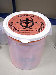 Fisher Scientific Fisherbrand™ Biohazard Autoclave Bag Container 24 Quart, HDPE