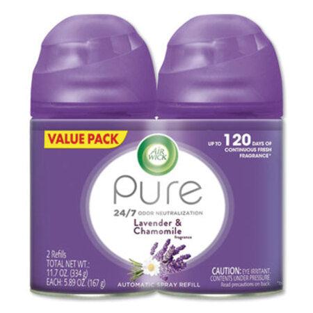 Air Wick® Freshmatic Ultra Spray Refill, Lavender/Chamomile, Aerosol 5.89 oz, 2/Pack