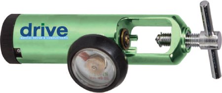 Drive Medical Drive™ Mini Oxygen Regulator Click Style 0 - 8 LPM Barb Outlet CGA-870