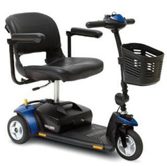 Pride Health Care 3 Wheel Electric Scooter 260 lbs. Weight Capacity Red / Blue / Silver