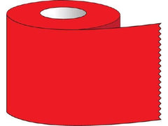 Shamrock Scientific Blank Label Tape Multipurpose Label Red 1 X 500 Inch - M-631406-3385 - Roll of 1