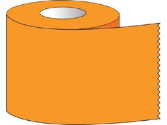 Shamrock Scientific Blank Label Tape Multipurpose Label Orange 1 X 500 Inch - M-631407-2879 - Roll of 1