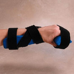 Patterson Medical Supply Progressive Hand Splint Rolyan® Kwik-Form™ Fabric / Foam / Wire Left or Right Hand Black / Blue Small / Medium