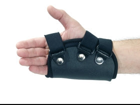 Alimed Boxer Fracture Splint with MP Extension Freedom® Comfort™ Kydex® / T-Foam™ Left Hand Black Large