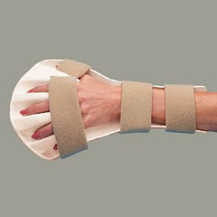 Patterson Medical Supply Anti-Spasticity Ball Splint Rolyan® Preformed Thermoplastic Left Hand Beige / Cream Small