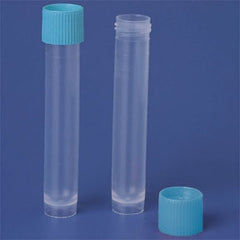 Fisher Scientific Fisherbrand® Tube Closure Polyethylene Screw Cap Blue For 10 mL / 12 mL Serum Transport Tubes NonSterile