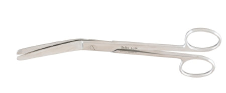 Abdominal Scissors Miltex® Ferguson 7 Inch Length OR Grade German Stainless Steel NonSterile Finger Ring Handle Angled Blade Blunt Tip / Blunt Tip