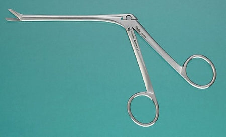 Nasal Scissors Miltex® 4-1/2 Inch Length OR Grade German Stainless Steel NonSterile Finger Ring Handle Curved Left Blade Blunt Tip / Blunt Tip