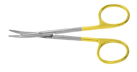 Miltex Plastic Surgery Scissors Padgett® Greenberg 4-1/2 Inch Length Surgical Grade Stainless Steel / Tungsten Carbide NonSterile Finger Ring Handle Curved Blades Blunt Tip / Blunt Tip - M-633340-3427 - Each