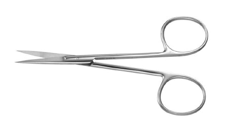 Iris Scissors Padgett® Dahlgren 4-1/8 Inch Length Surgical Grade Stainless Steel NonSterile Finger Ring Handle Straight Blade