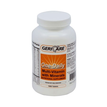 Multivitamin Supplement with Minerals Geri-Care Tablet 1000 per Bottle