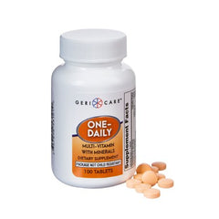 Multivitamin Supplement with Minerals Geri-Care Tablet 100 per Bottle