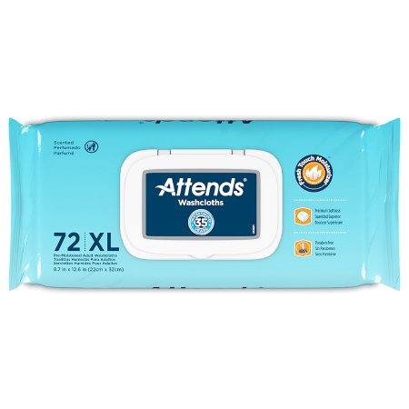 Attends Healthcare Products Personal Wipe Attends® Soft Pack Aloe / Vitamin E Scented 72 Count