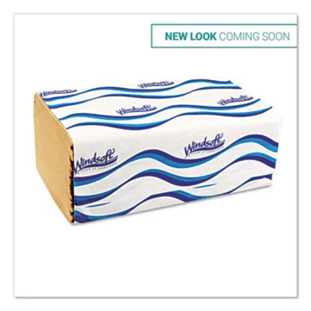 Windsoft® Singlefold Towels, 1 Ply, 9.5 x 9., Natural, 250/Pack, 16 Packs/Carton