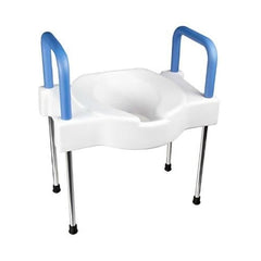 Maddak Raised Toilet Seat with Arms 4 Inch Height