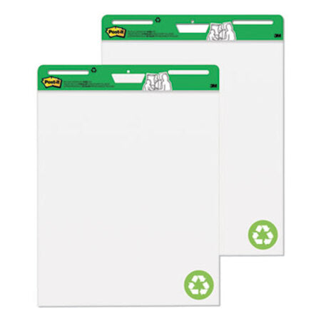 Post-it® Easel Pads Super Sticky Self-Stick Easel Pads, 25 x 30, White, 30 Sheets, 2/Carton