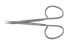 Miltex Stitch Scissors Padgett® 3-3/4 Inch Length Surgical Grade Stainless Steel NonSterile Ribbon Style Finger Ring Handle Curved Blade - M-634467-3714 - Each