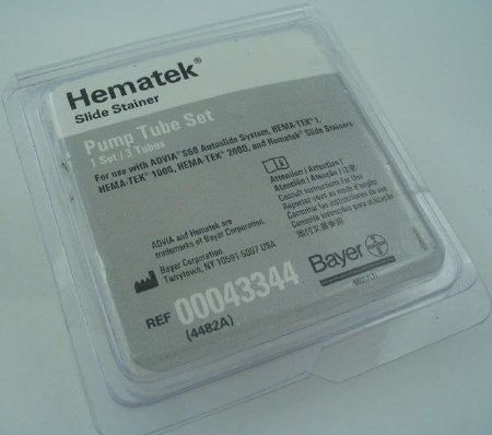 Siemens Pump Tube Set Hematek® Slide Stainer 1 Set / 3 Tubes Hema-Tek Diagnostic Systems