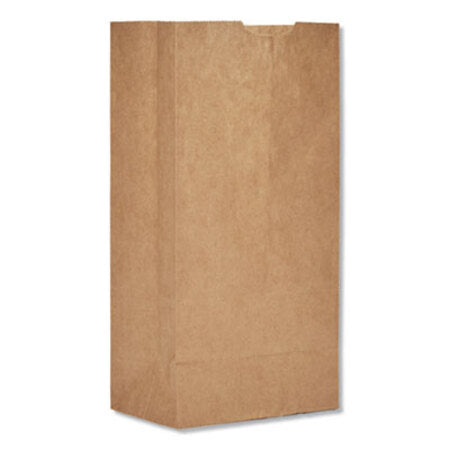 General Grocery Paper Bags, 30 lbs Capacity, #4, 5"w x 3.33"d x 9.75"h, Kraft, 500 Bags