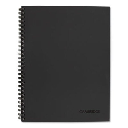 Cambridge® Wirebound Action Planner Business Notebook, Dark Gray, 9.5 x 7.5, 80 Sheets