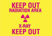 Fisher Scientific Door Sign Caution Keep Out Radiation Area X-Ray Keep Out With Pictogram - M-637194-1745 - Each