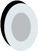 Ferris Manufacturing Silver Foam Dressing PolyMem® Shapes® 3-1/2 X 5 Inch Oval Sterile