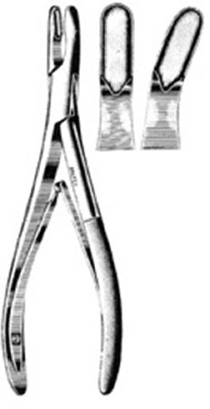 Miltex Cranial Rongeur Adson Straight Double Spring Plier Type Handle 7 X 13 mm, 8 Inch L - M-637264-1671 - Each