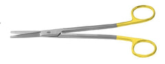 Miltex Scissors Padgett® Gorney-Freeman 7-1/4 Inch Length Surgical Grade Stainless Steel / Tungsten Carbide NonSterile Finger Ring Handle Straight Blade - M-637347-1300 - Each