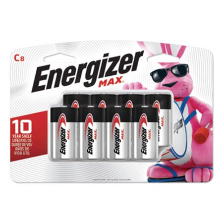 Energizer® MAX Alkaline C Batteries, 1.5V, 8/Pack