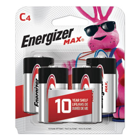 Energizer® MAX Alkaline C Batteries, 1.5V, 4/Pack