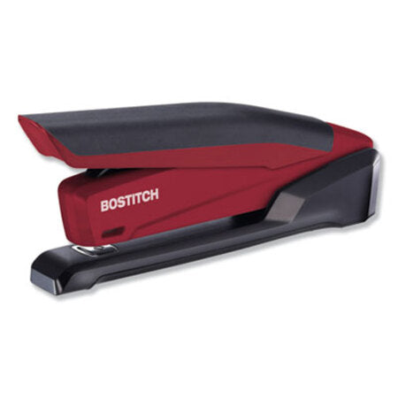 Bostitch® InPower Spring-Powered Desktop Stapler, 20-Sheet Capacity, Red