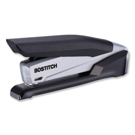 Bostitch® InPower Spring-Powered Premium Desktop Stapler, 28-Sheet Capacity, Black/Gray