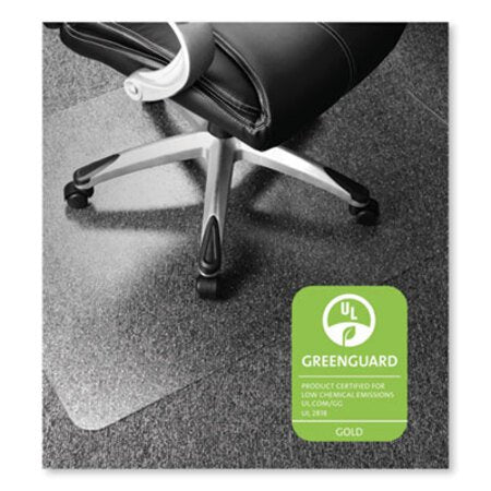 Floortex® Cleartex Ultimat Polycarbonate Chair Mat for Low/Medium Pile Carpet, 48 x 53, Clear