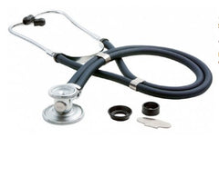 American Diagnostic Corp Sprague Stethoscope Adscope® Blue 2-Tube 22 Inch Tube Double-Sided Chestpiece
