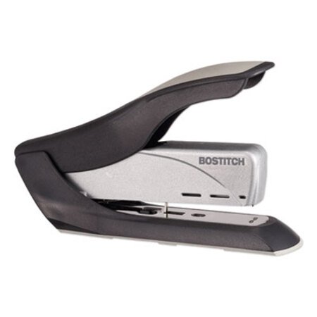 Bostitch® Spring-Powered Premium Heavy-Duty Stapler, 65-Sheet Capacity, Black/Silver