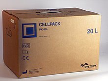 Sysmex America Reagent Cellpack® Diluent, Sheath For Sysmex KX, XS, and XT Analyzers 20 Liter