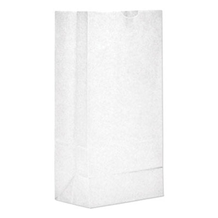 General Grocery Paper Bags, 35 lbs Capacity, #8, 6.13"w x 4.17"d x 12.44"h, White, 500 Bags