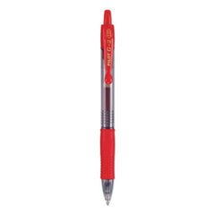 G2 Premium Retractable Gel Pen, 1 mm, Red Ink, Smoke Barrel, Dozen