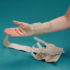 Patterson Medical Supply Wrist Support Rolyan® Alignrite™ Cotton / Rubber Left Hand Beige Large
